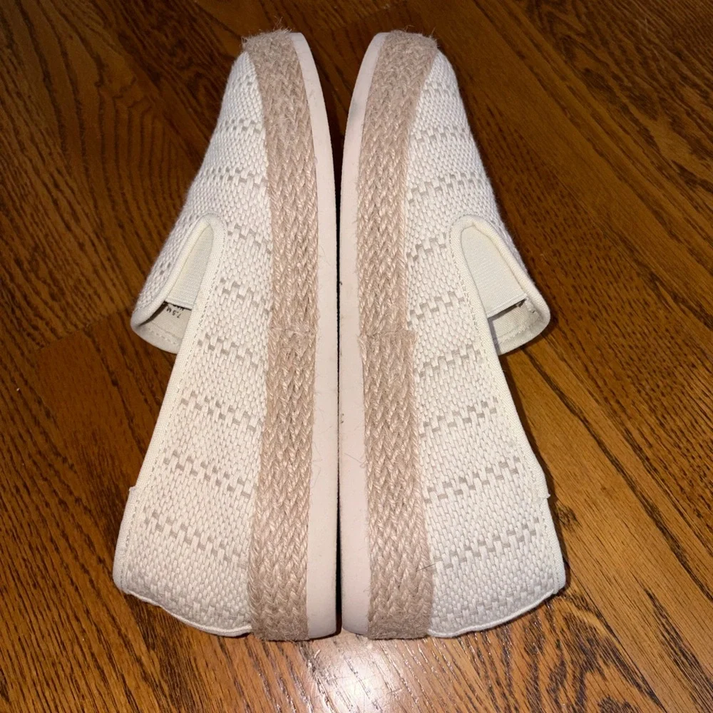 Esprit Slip-On Crochet Woven Espadrille - Cream Nadine